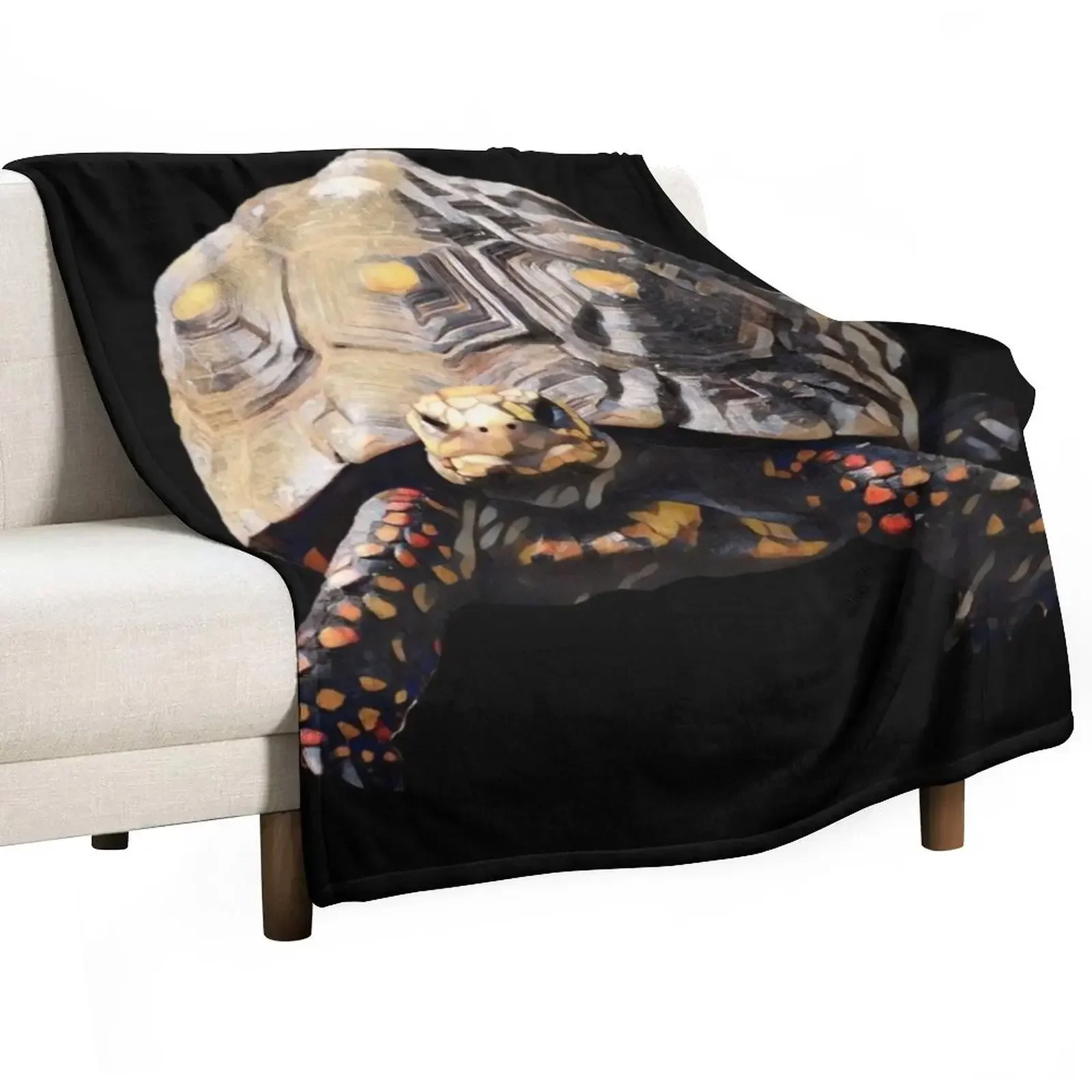 

Red-Footed Tortoise Throw Blanket Sleeping Bag Loose Soft Big Blankets