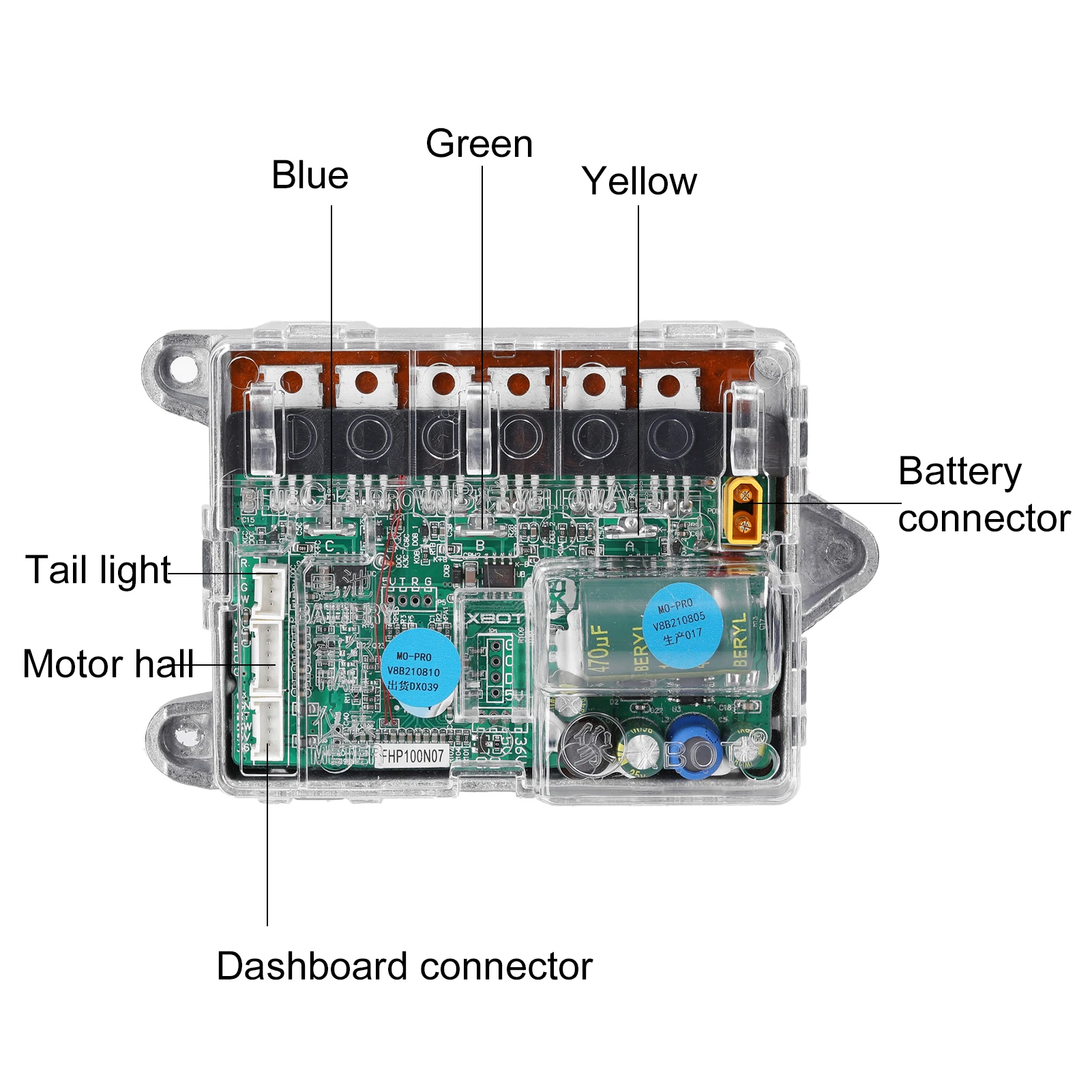 MAGT Bluetooth Controller Board, Universal Digital Circuit Motherboard Bluetooth Controller Set Fit voor Scooter Skateboard