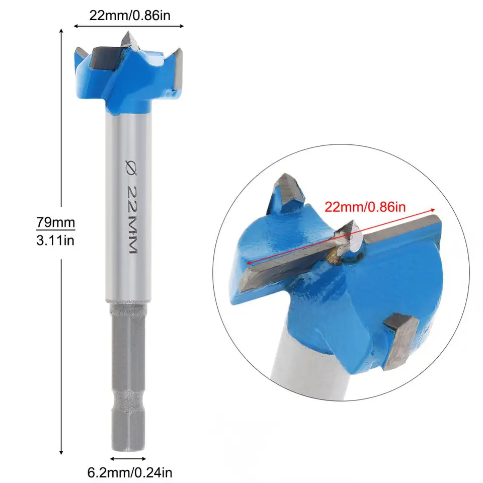 Forêts Forstner MACHSWON Carbure Tungstène - Lot De 2, 50 Mm Et 80 Mm, Pour Bois Et Charnières Scie Cloche Bois Charnières Perçage Précis
