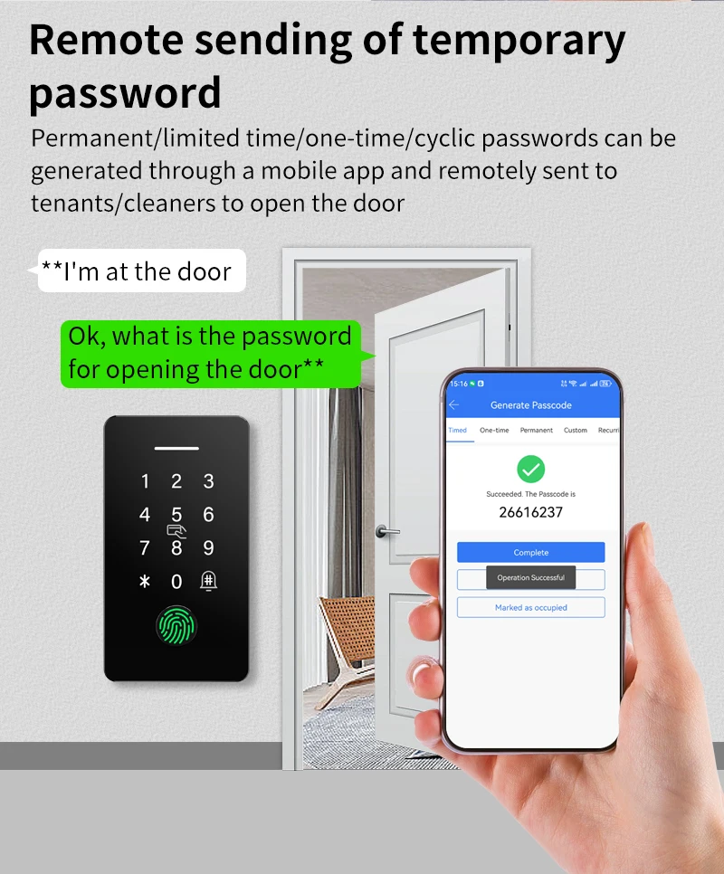 Embedded Access Control IP67 Waterproof Fingerprint Attendance System Kit TTLOCK