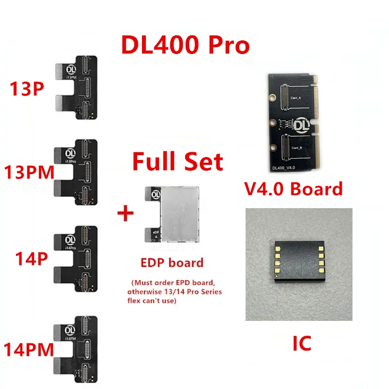 DL400 Pro LCD Tester 4GB Upgrade To 32GB IC Support 13Pro/14Pro/13 Pro max/15 16 Max For Pad LCD Display Screen Test Board