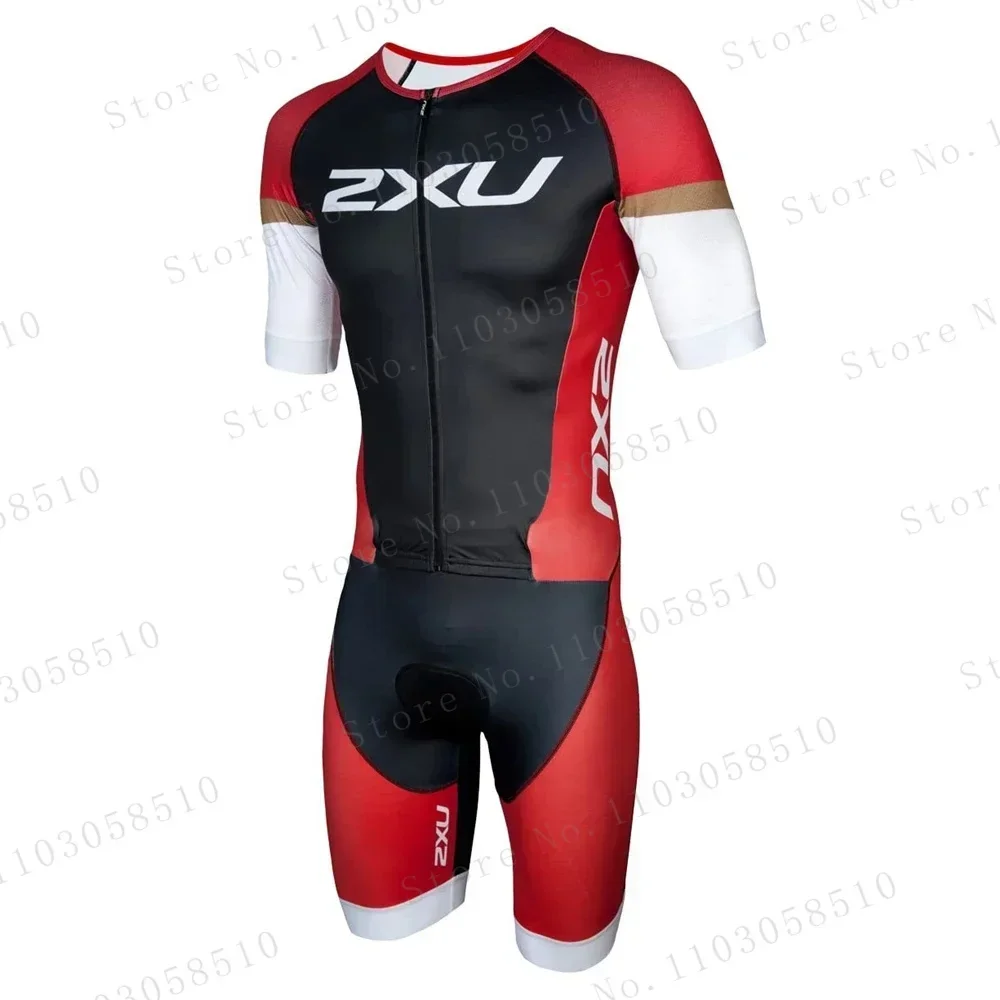 zxuful Black White Triathlon Suit Men's Road Bike Cycling Clothing Ropa De Ciclismo Road Cycling Set Skinsuit Jersey Set