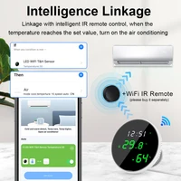 Tuya WiFi Temperature Humidity Sensor Smart Backlight LCD Display APP Remote Control Thermometer Works With Alexa Google Home - Image 3