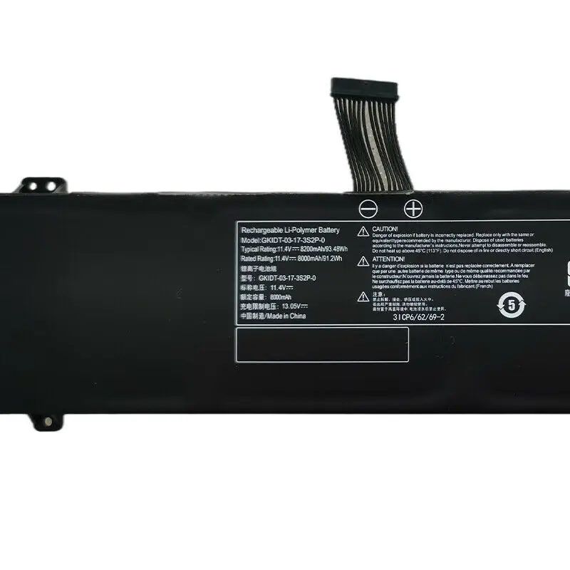 Bateria para 15 Gkidt00133s2p-0 Xmg Fusão 15 Xfu15l19 93.48wh Gkidt-03-17-3s2p-0 11.4v 8200mah Baterias p/ laptop - Imagem 2