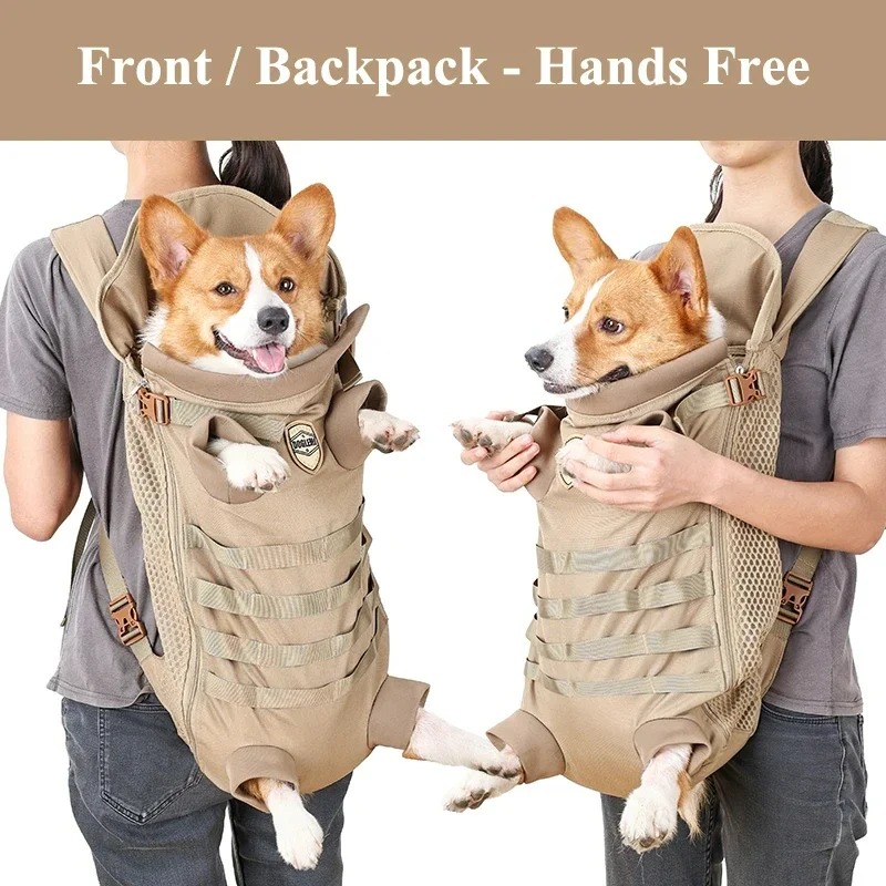 

Front Dog Backpack Designer Shoulder Pet Carrier Bag Portable Carrying Puppy Hiking For Pet Outdoor Traveling Bags Accessories