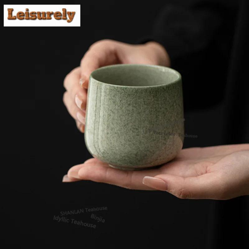 230ml Ancient Style Teacup Traditional Tea Bowl Water Jug Tea-tasting Meditation Cup Chazhan Master Cups Drinkware Supplies Gift