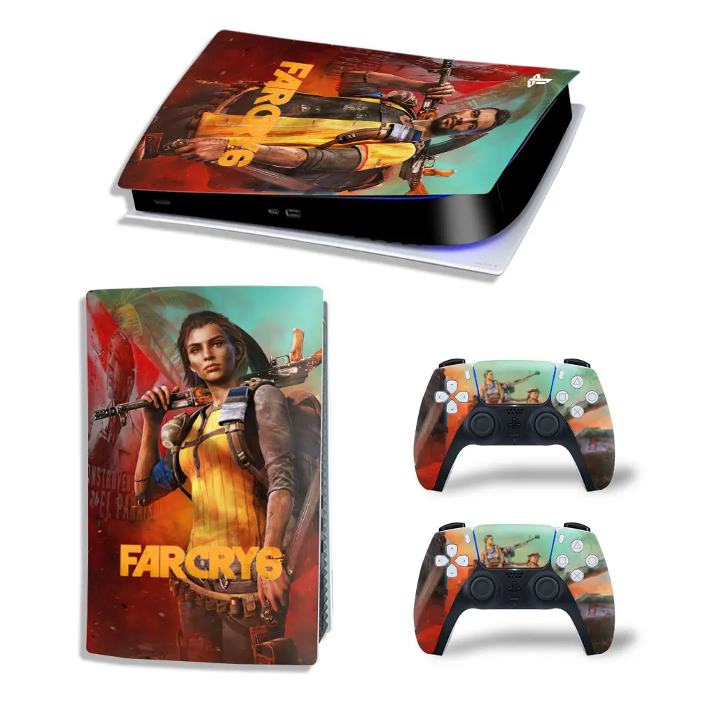 New Game Farcry 6 Ps5 Disk Digital Edition Skin Sticker Decal Cover For  Playstation 5 Console And 2 Controllers Ps5 Skin 4486 - Stickers -  AliExpress