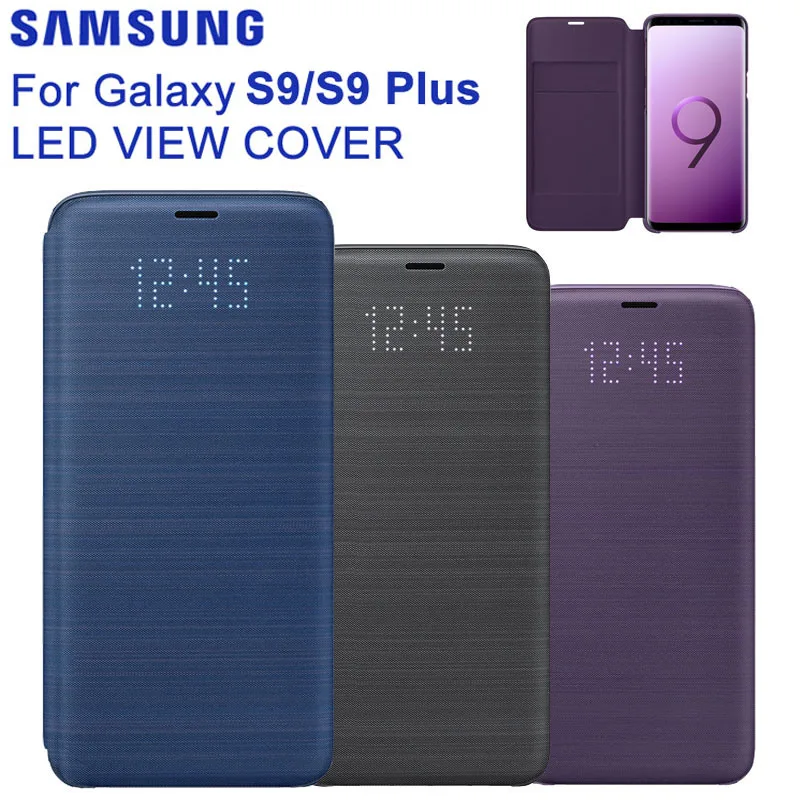 Samsung Original Led View Cover Smart Cover Phone Case For Samsung Galaxy S9 G9600 S9+ S9 Plus S9plus - Mobile Phone Cases & Covers - AliExpress