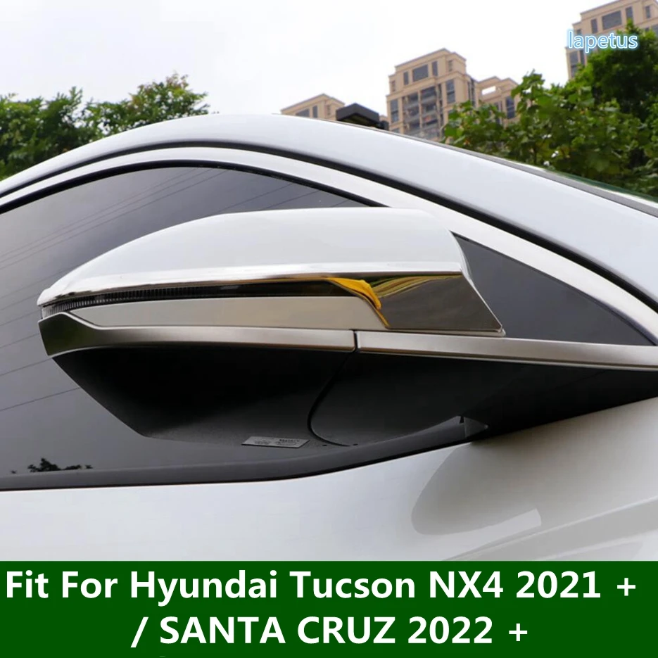 

Car Side Door Rear View Mirror Anti-Collision Protect Strip Cover Trim For Hyundai Tucson NX4 2021 - 2023 / SANTA CRUZ 2022 2023