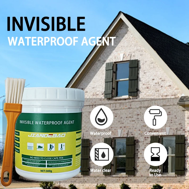 Invisible Waterproof Sealant: Transparent Leak Repair for Indoor and Outdoor Surfaces