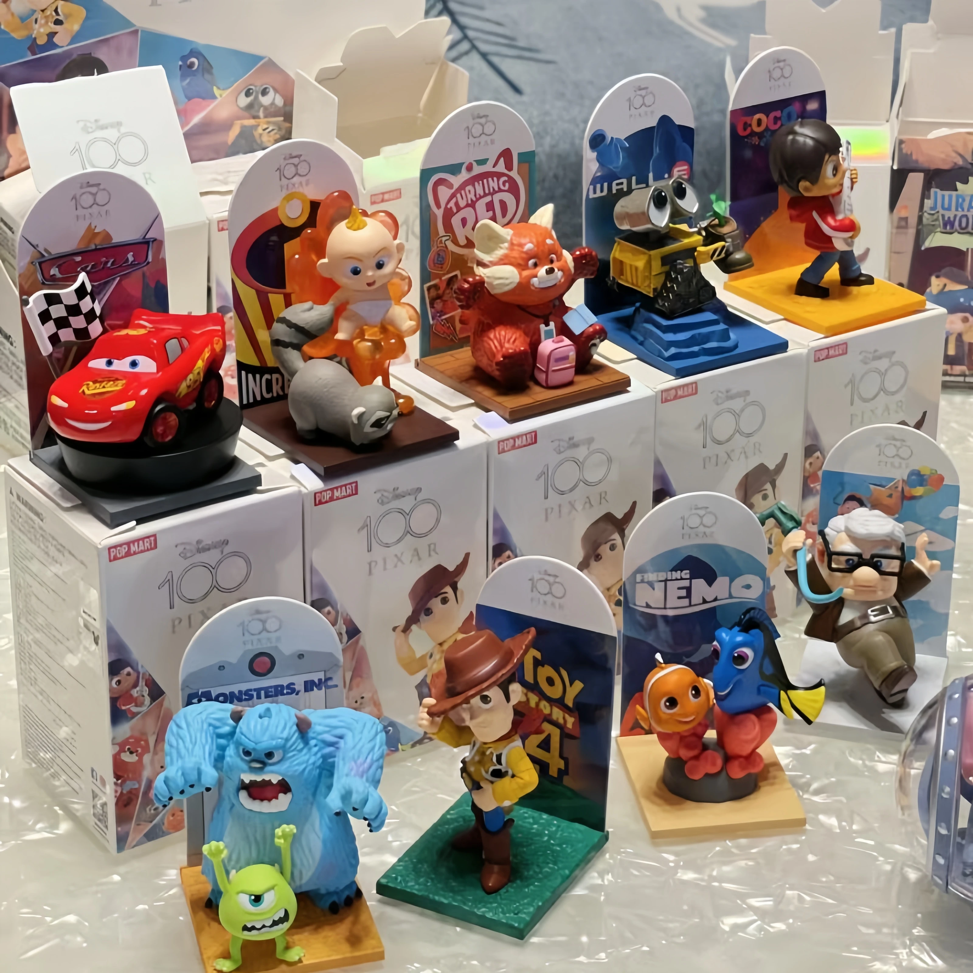 

Bubble Mart Disney 100th Anniversary Pixar Series Blind Box Toy Story Trend Toy Handmade Decoration Birthday Xmas Gifts Toys