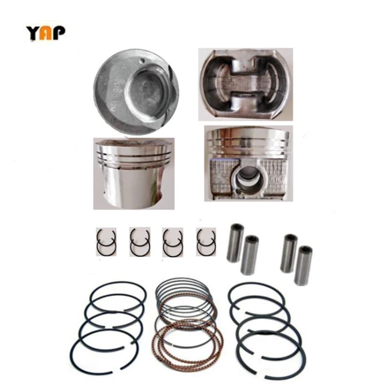 Engine Piston Set STD For Chevy Sonic & Cruze 1.8L 2011-2018 - Includes Pins & Rings