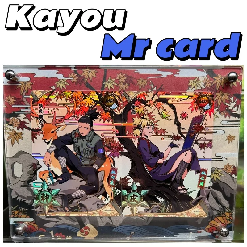 KAYOU 나루토 MR 카드 51-54 시리즈 카드 Uchiha Sasuke Hyuga Hinata Uchiha Itachi 애니메이션 캐릭터 컬렉션 카드 어린이 장난감 선물