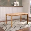Solid Wood Corner Dining Set 64.8" W x 19.9" D x 33.4" H- Farmhouse Table and Bench Set, Farmhouse Furniture for Dining Room 6