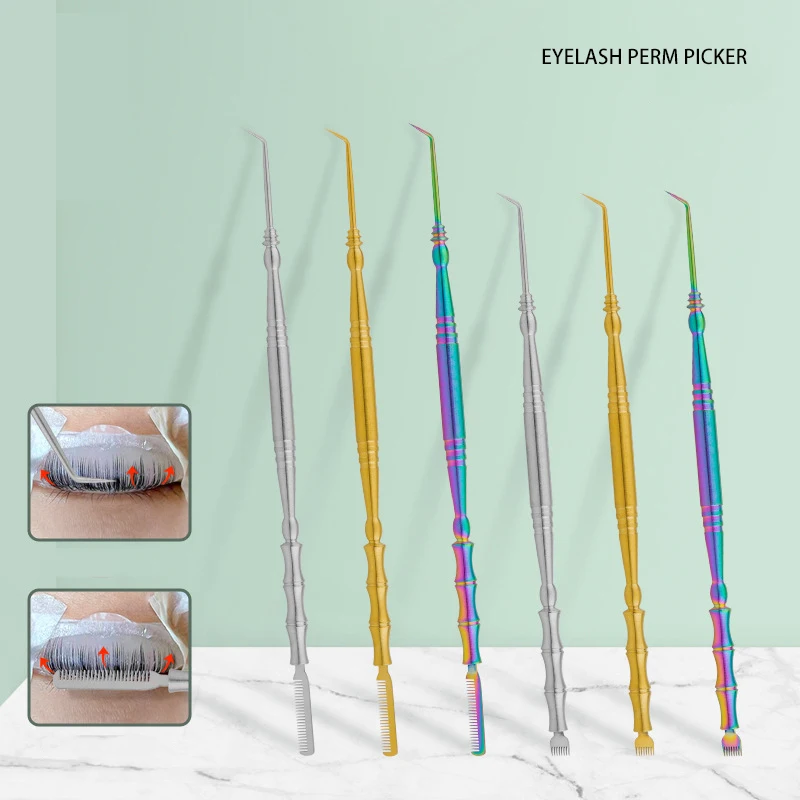 

2 in 1 Eyelash Perm Lifting Tools Lamination Eyelashes Separating Tools Stainless Steel Eyelash Clean Up Rods Make Extension Too