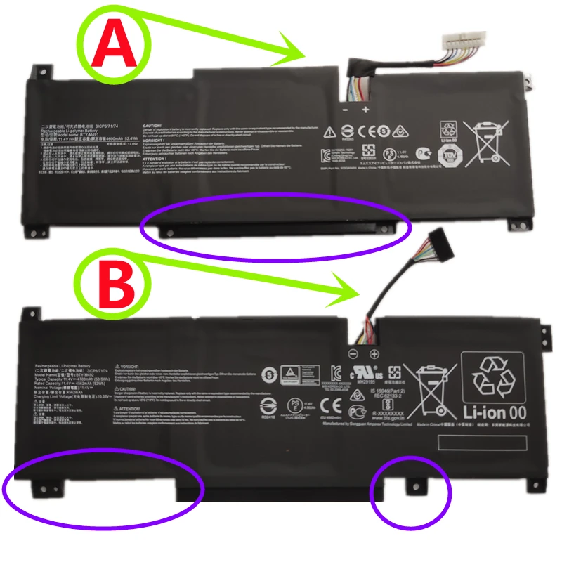 Bateria para Msi Modern 15 A10rb A10ras A10m A11m Summit B15 Stealth Pulso de 15m Gl76 11udk Gl66 Gf66 Instant 14 Hands-on