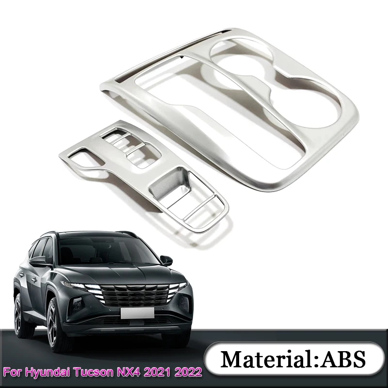 

ABS For Hyundai Tucson NX4 2021 2022 Car Interior Gear Box Decorative Frame Sequins Cover Sticker Auto Protection Accessories