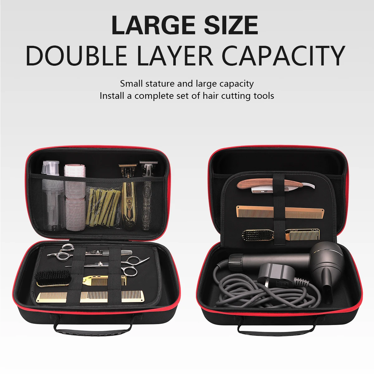Barber Shockproof  Hair Scissors Case Bag Crush Resistance Trimmer Suitcase Waterproof Non-defrmation Styling Tool Box