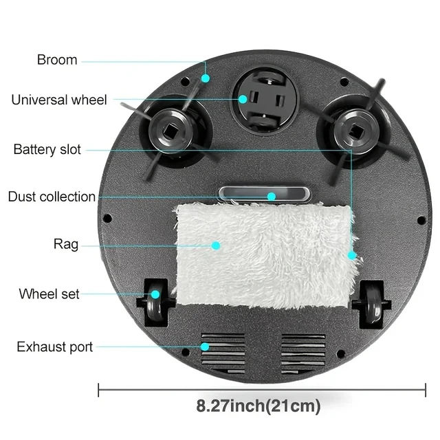 Xiaomi MIJIA 3-in-1 Smart Sweep Robot, 4000Pa Suction, Automatic Vacuum Cleaner 5
