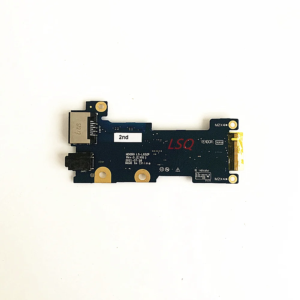 Ls-L652P Per Dell G15 5520 5521 G16 7620 Audio Ethernet Lan Port Io Board 100% Test Ok