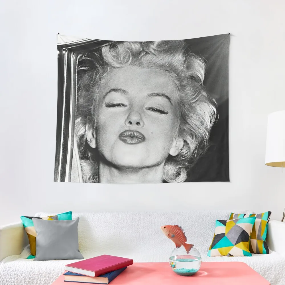 

Marilyn Monroe, Black and White, Vintage Art Tapestry Aesthetics For Room Wall Carpet Tapestry