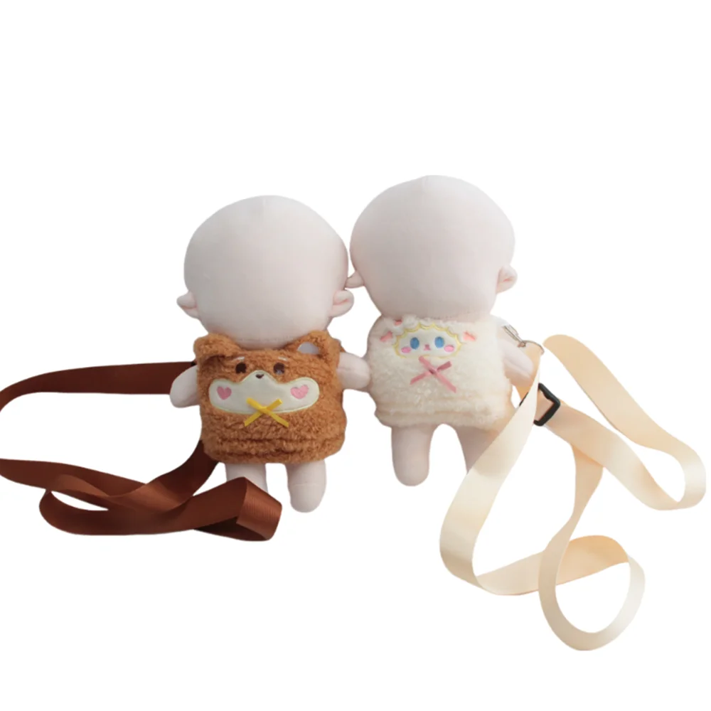 

Doll Clothes Doll Bag for 20cm Dolls Plush Doll's Outing Bag Stuffed Dolls Cartoon Out Going Packets for Idol Dolls Accessories