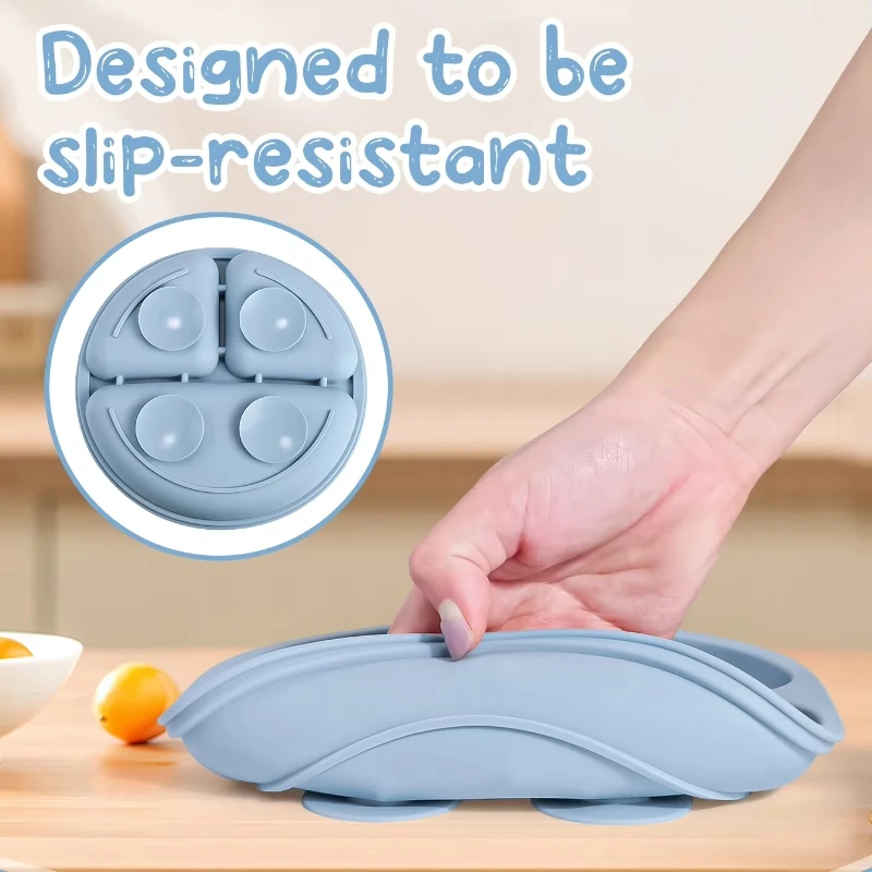 9pcs Baby Silicone Feeding Waterproof Set Children Suction Bowl Plate Spoon Fork Bibs Cup Kids Training Tablewear Bpa Free Gifts silicone meal set silicone feeding set baby tableware set