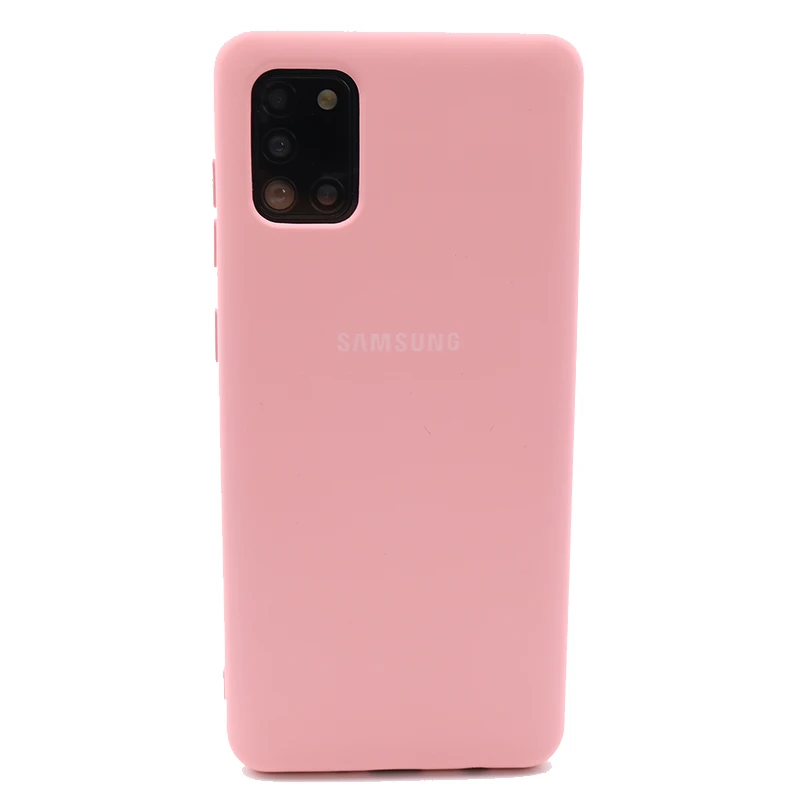 Samsung Galaxy A31 Liquid Silicone Case Soft Silky Shell Cover Galaxy A 31 High Quality Soft-Touch Back Protective mobile pouch bag