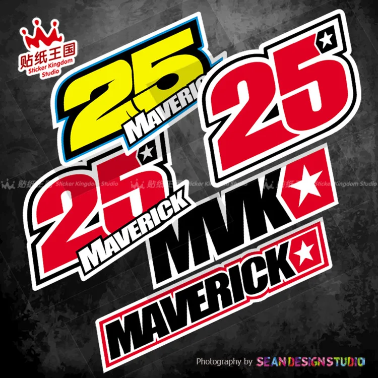 Per Gp Suzuki Team Mvk 25 Maverick Motor Bike Moto Auto Car Decal Adesivo Impermeabile 23