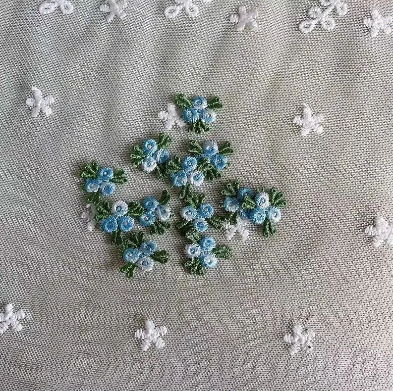 Lace Sewing Supplies Embroidered Floral Lace Patches 100 Pieces for Women