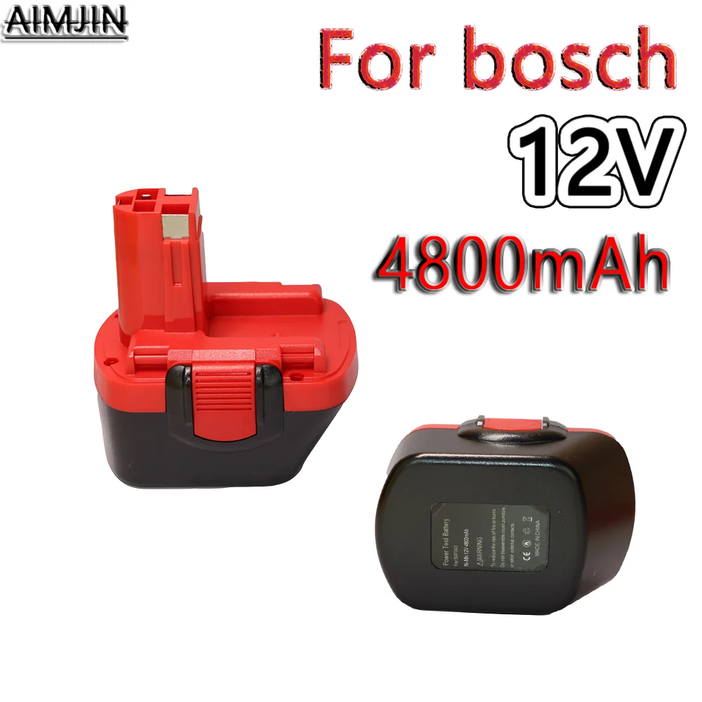 

For Bosch 12V Rechargeable Battery 12V 4.8AH AHS GSB GSR 12 VE-2 Battery BAT043 BAT045 BAT046 BAT049 BAT120 BAT139