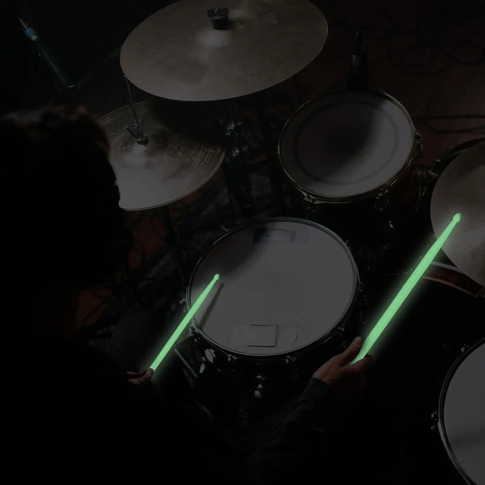 5A Noctilucent Glow in The Dark Performance Drumsticks for Stage Performance with Green Blue Pink Optional Luminous Drum Stick drum sticks