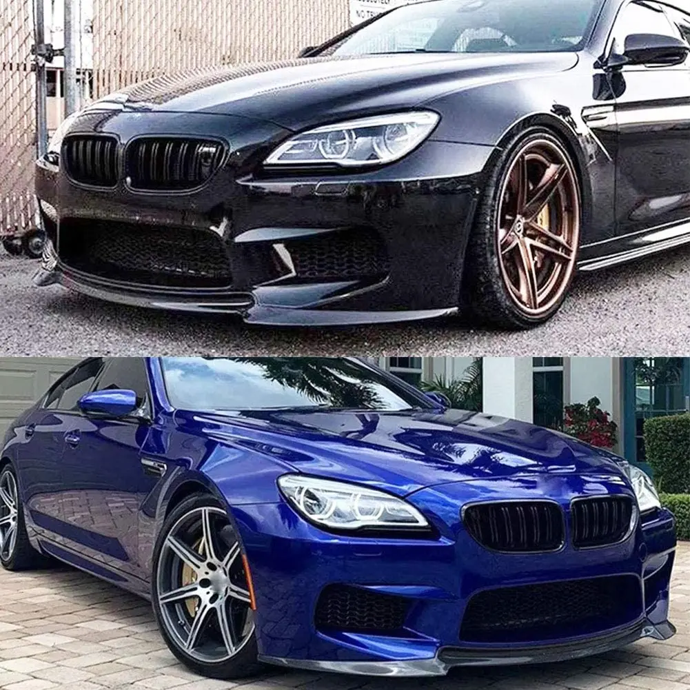 BMW 6 시리즈 F06 F12 F13 M6 기본 세단 컨버터블 쿠페 2014-2017 FRP 프론트 립 용 탄소 섬유 앞 범퍼 립 스플리터