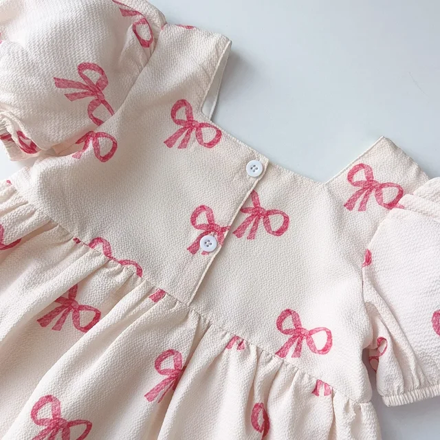 Girls Summer Bow Dress 6