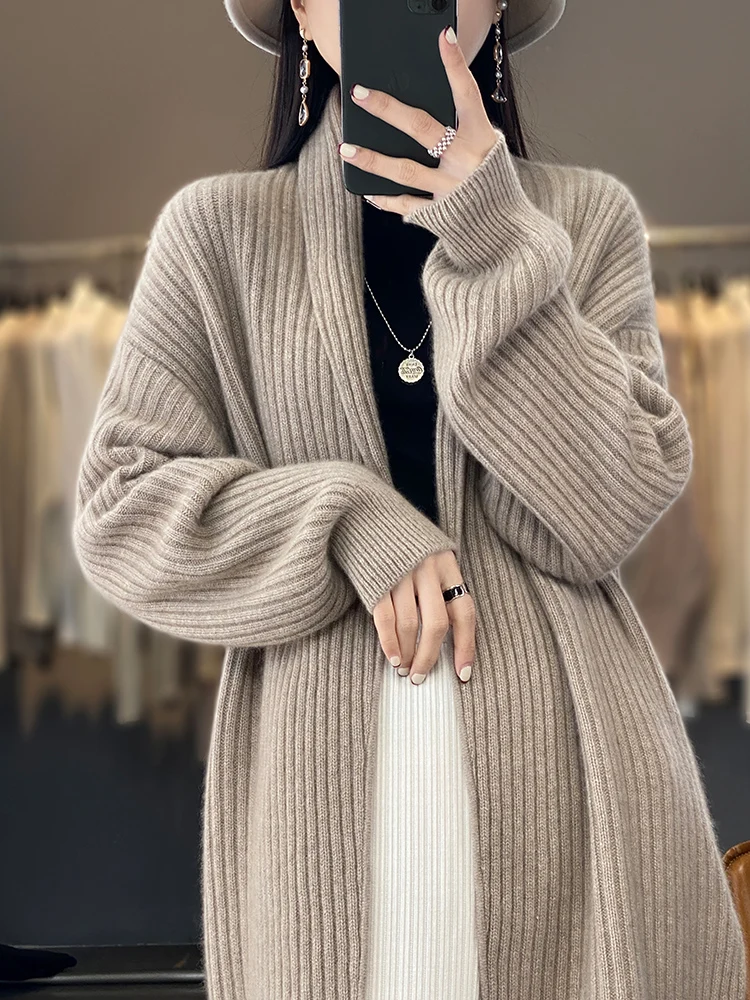 Maglione Cardigan - Donna, Autunno/Inverno - 100% Lana Merino