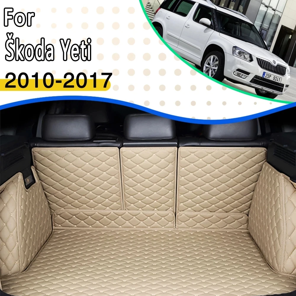 

Car Mats For Skoda Yeti 5L 2010~2017 Waterproof Protection Car Rear Trunk Mat Accesorios Para Auto Car Accessories Dropshipping