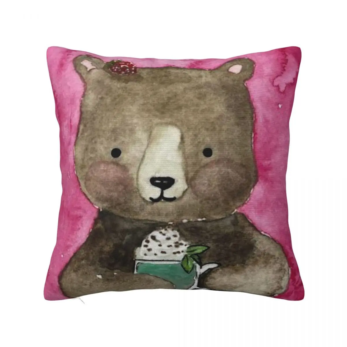

A bear for a friend Throw Pillow Pillowcases Cushion Covers Sofa Couch Cushions Cushion Cover For Sofa Sofa Cushions