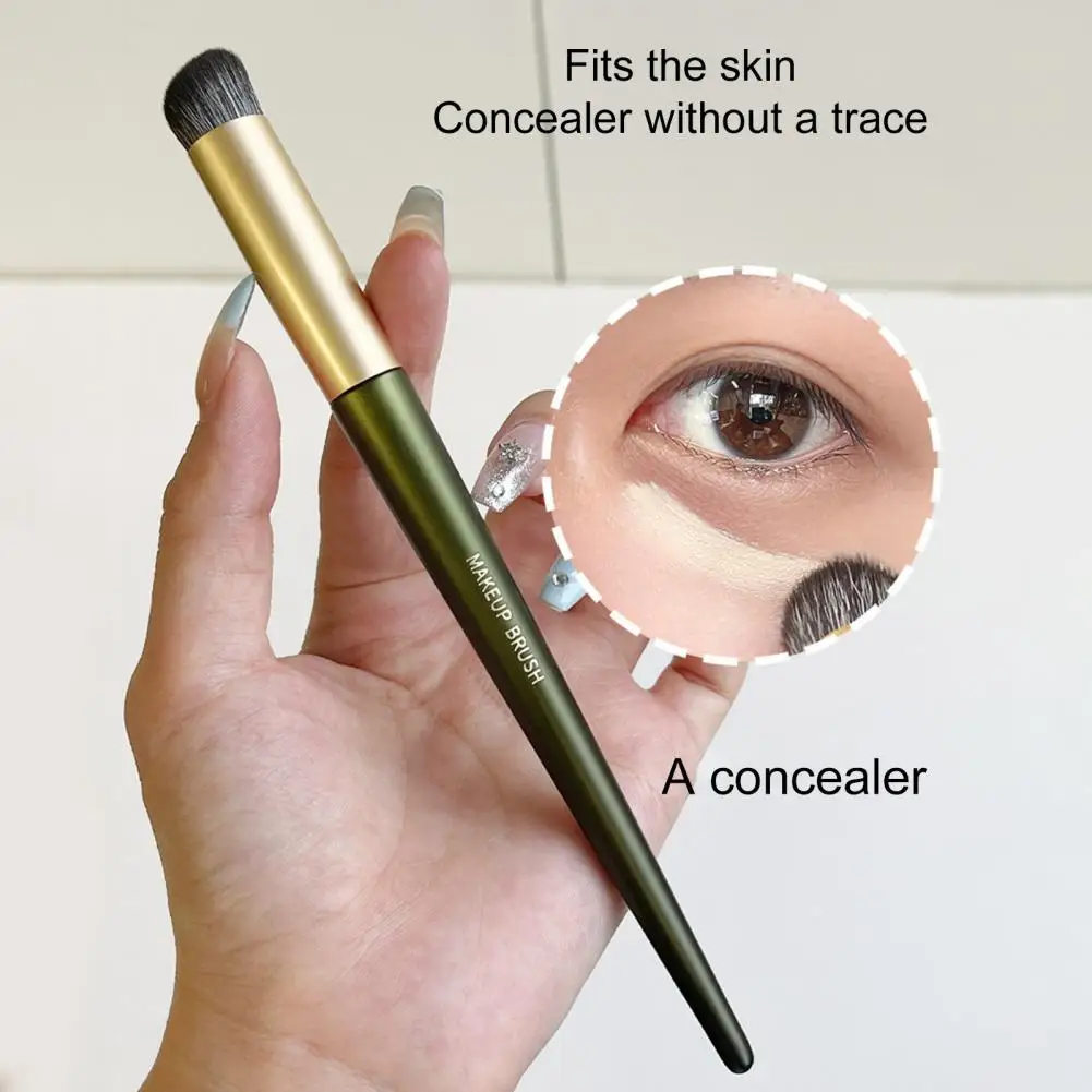 

Cosmetic Brush Skin-touch Professional Easy to Clean Cover Acne Marks Artificial Fiber Round Head Concealer Brush Makeup Tools