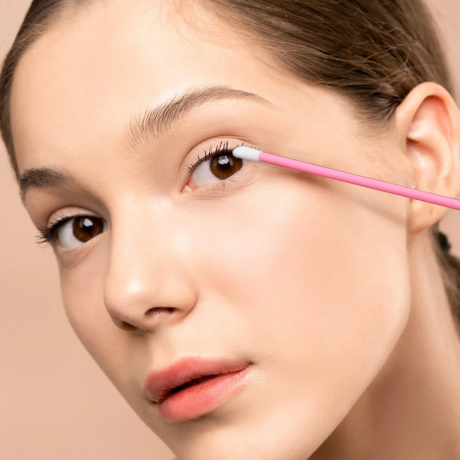 Makeup Brush 300 Pcs Lip Brush Replacement Portable Replacing Heads Flocking Gloss Accessories Lipstick Supple Travel Parts