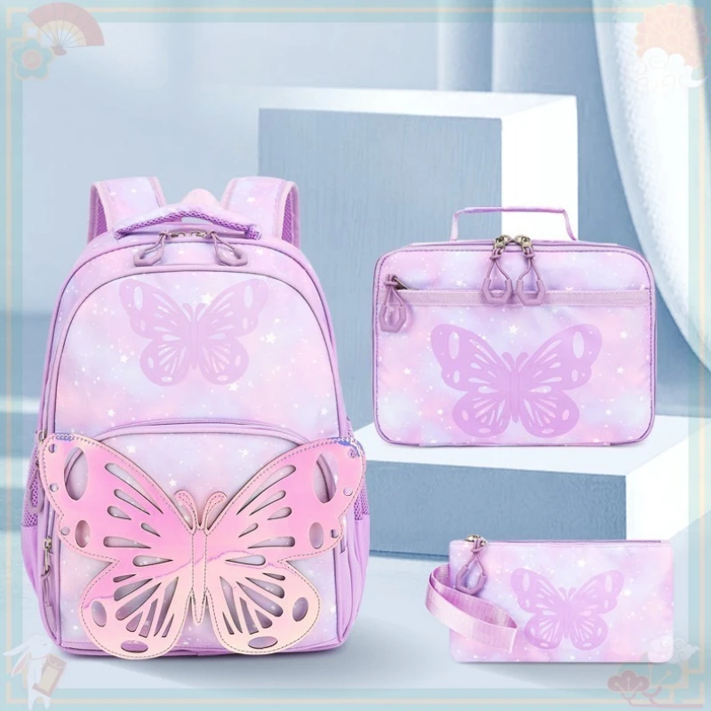 New children's schoolbag, cartoon creative butterfly multi-functional cute foreign versatile backpack 1