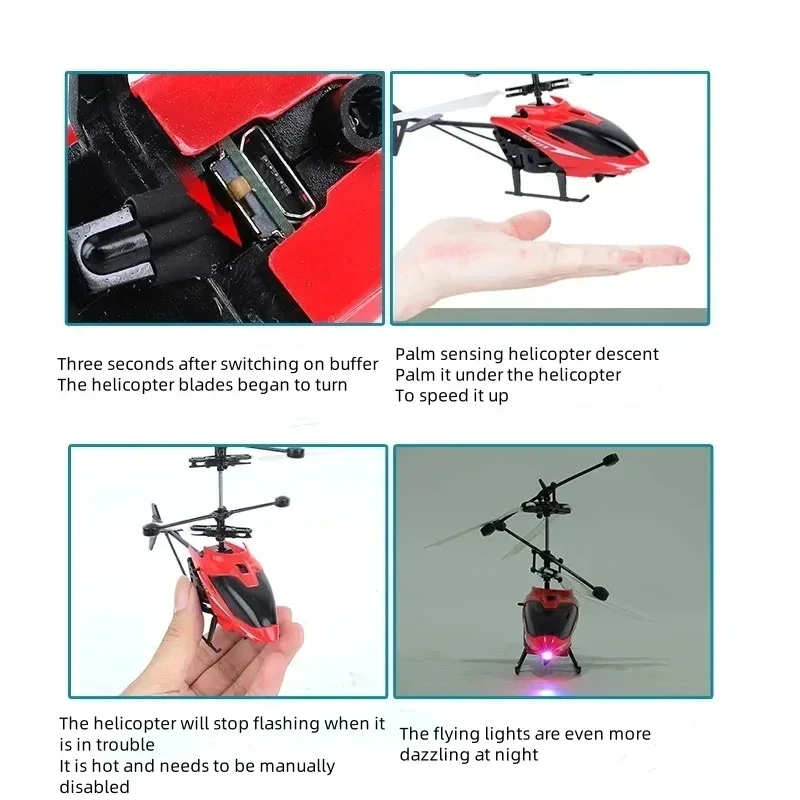 Mini Drone Télécommandé Rechargeable Jouet Enfant Hélicoptère Volant