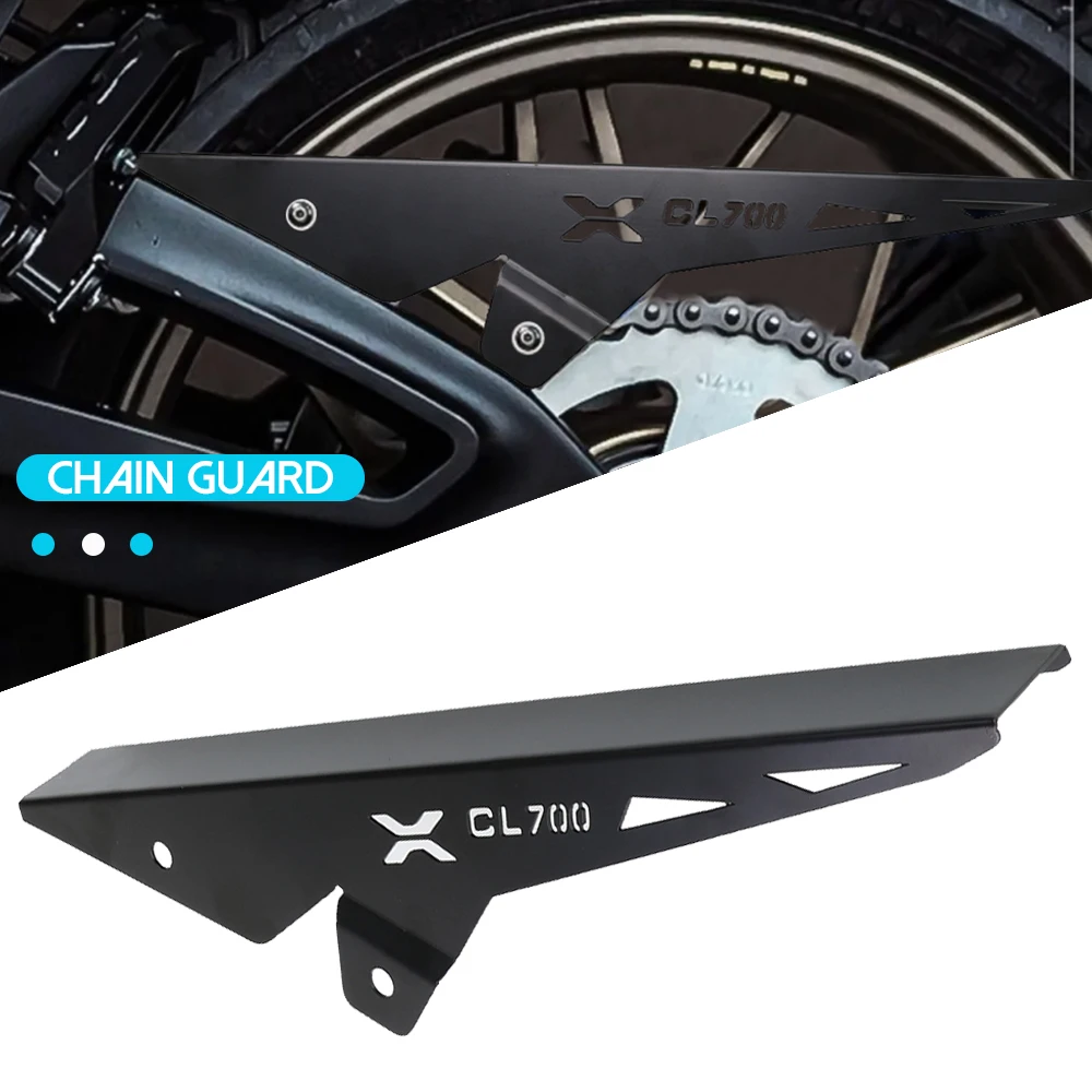 

FOR CFMOTO CF MOTO 700CLX Motorcycle CNC Alumiunm Rear Chain Cover Guaud Sprocket Protector CL-X700 CLX 700 2019 2020 2021 2022