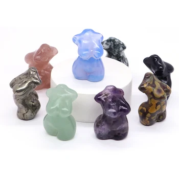 Crystal Plump Woman Figurine 30mm 1