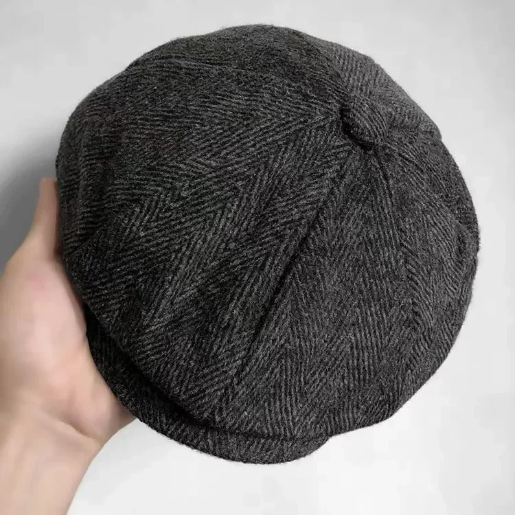 Vintage Men Casual Newsboy Hat Spring Summer Retro Beret Hat Wild Casual Unisex Octagonal Cap Fashion Hip Hop