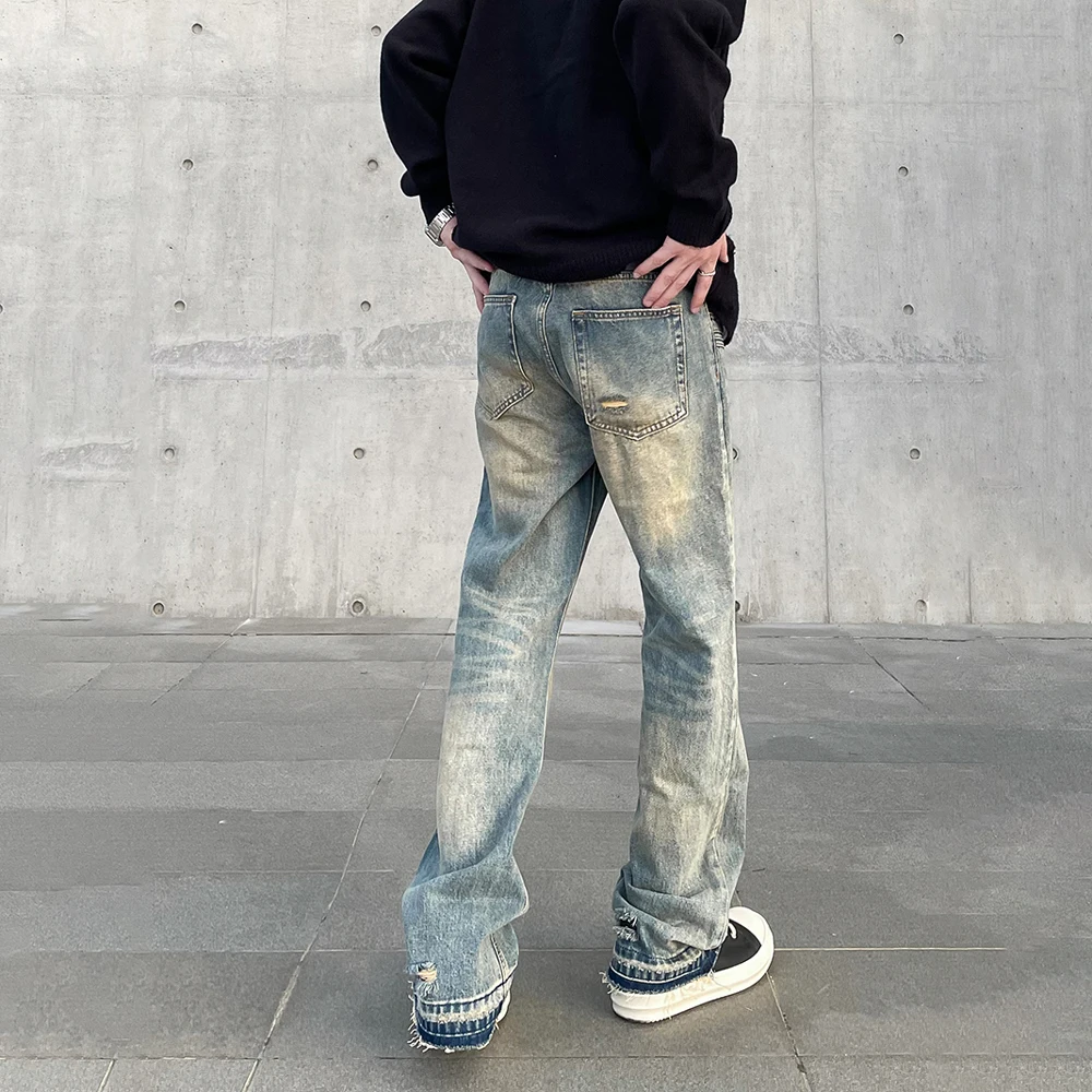 Streetwear Jeans Men Autumn Fit Vintage Trousers High Street Vaqueros Pantalones Hombre Slim Straight-leg Y2k Winter Denim Pants 3