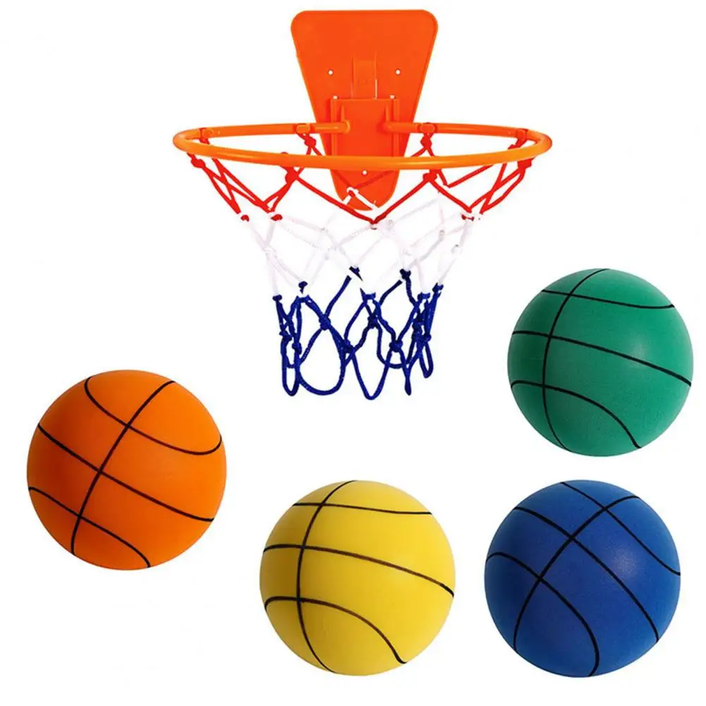 Silent Basketball Toy Polyurethane Children Silent Basketball Mute Baby Silent Basketball Ball Toy Baby Toy - Toy Balls