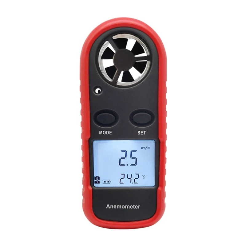 

Anemometer Wind Speed Temperature Meter Outdoor Air Volume Tester High