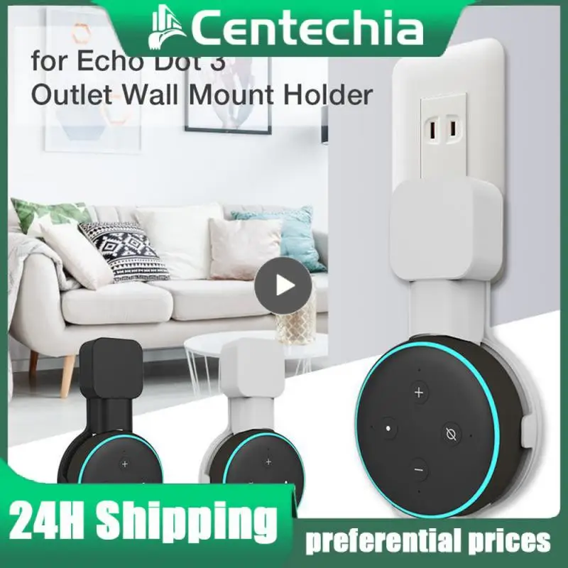 Presa Supporto Da Tavolo Per Montaggio A Parete Appendiabiti Per Amazon Alexa Echo Dot 3Rd Gen Funziona Con Amazon Echo Dot 3, Custodia Per Supporto P