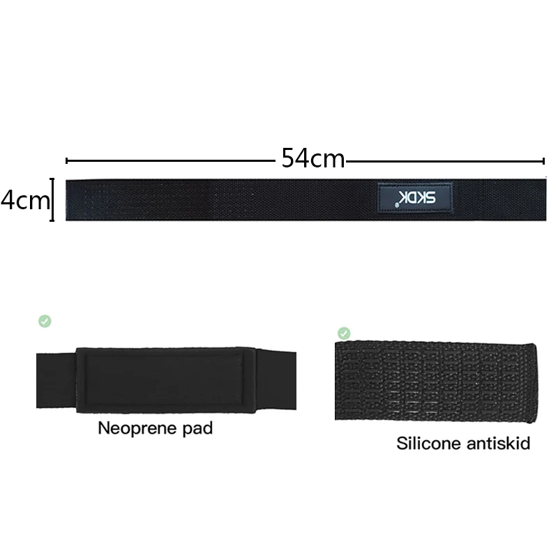 Lifting Wrist Straps Band Grip Support For Weightlifting Non-slip Neoprene Padded Cotton Straps Strength Training