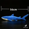 Blue Shark High Fidelity Anime Cute Plushie Gaint Sharks Plush Toys Lifelike Animals Simulation Stuffed Doll Kawai Toy Gifts Kid 2